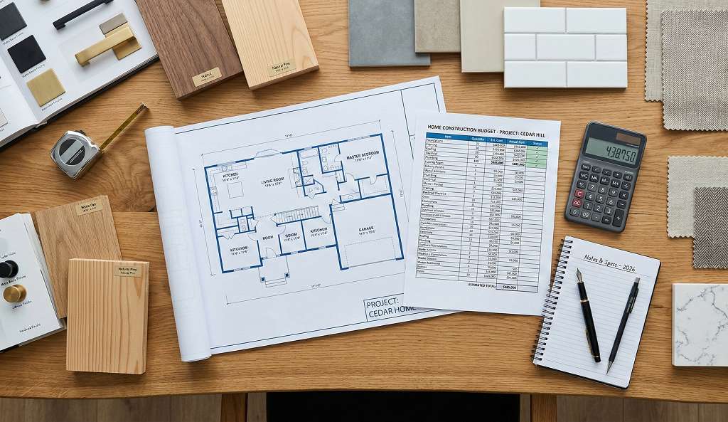 Average cost to build a house - construction materials and budget planning