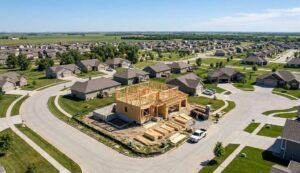 Cost to build a house in Nebraska - new home construction site in Omaha metro